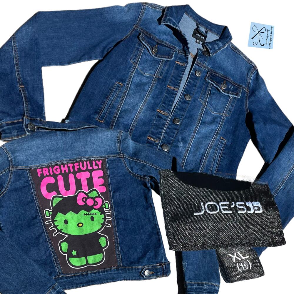 Joe's Jeans Distressed Jean Jacket Kids Sz XL (16)